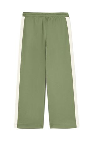 green cotton trousers PALM ANGELS KIDS | PBCJ002C99FAB0035603